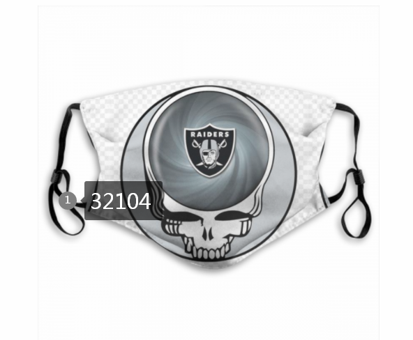 NFL 2020 Oakland Raiders #66 Dust mask with filter->nfl dust mask->Sports Accessory